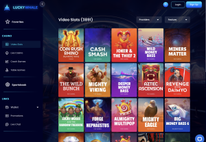 Lucky Whale Casino Website