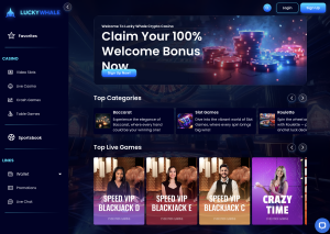Lucky Whale Casino Website